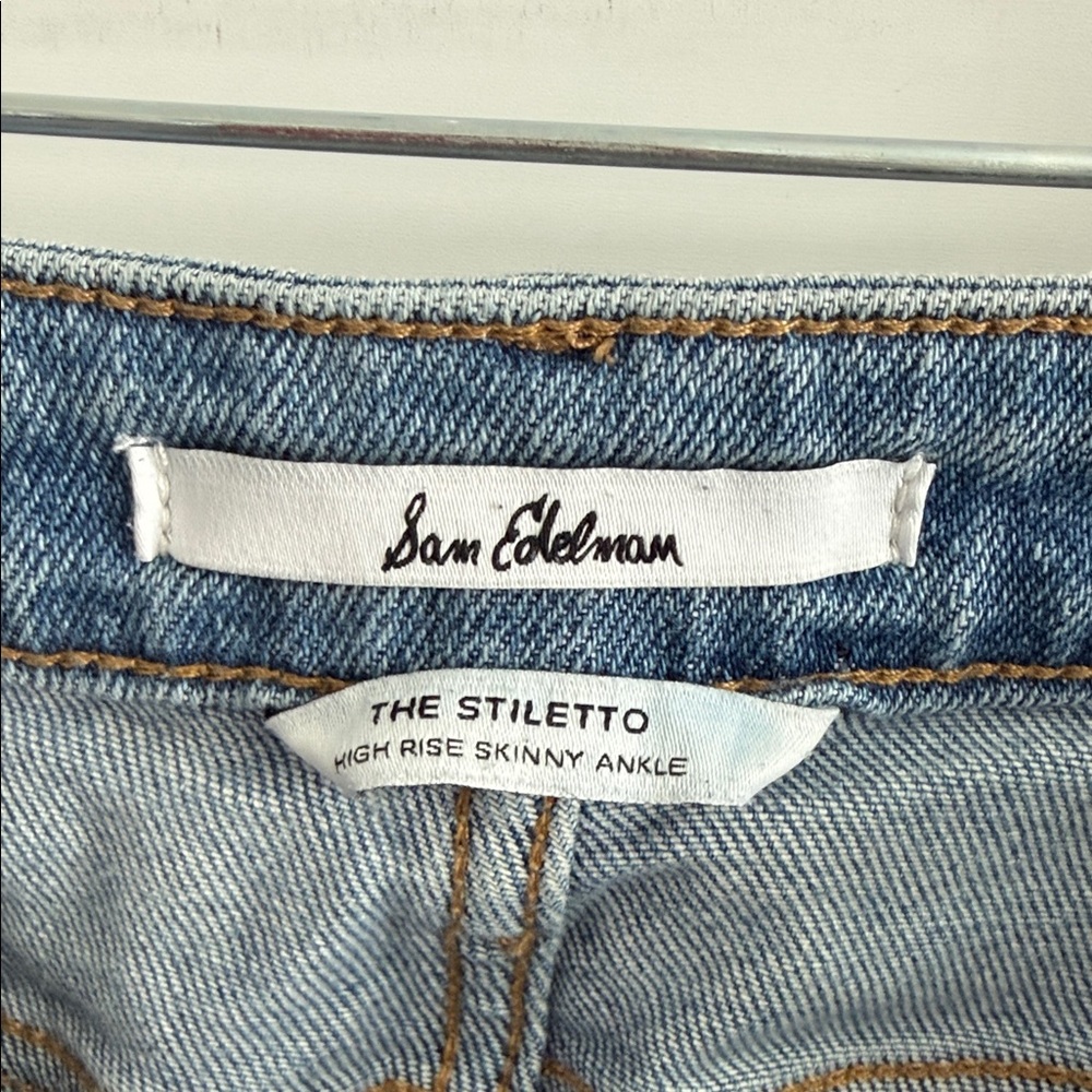 Sam Edelman The Stiletto High Rise Skinny Ankle Light Blue Women's Jeans Size 30 - Picture 4 of 6